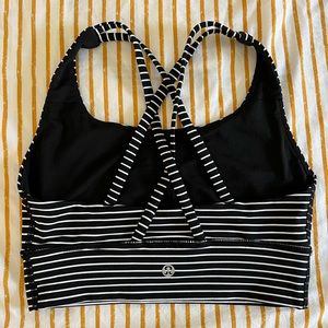 LULULEMON STRIPE ENERGY BRA
